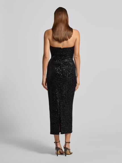 Forever New Sukienka z odkrytymi rękawami i cekinami model ‘Tori Teardrop’ BLACK 5