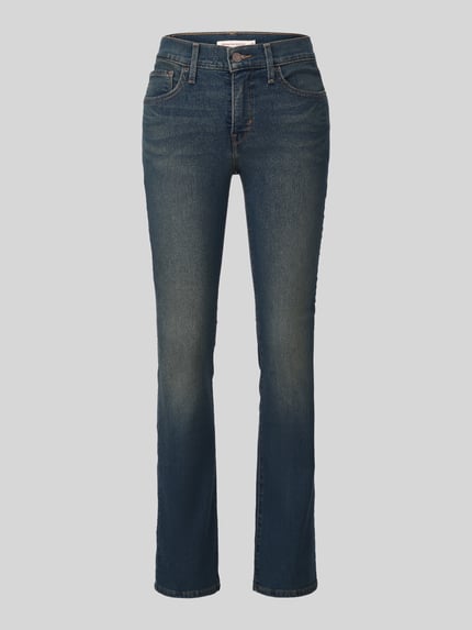 Levi's® 300 Straight Fit Jeans aus Baumwoll-Mix Modell '315®' Dunkelblau 2
