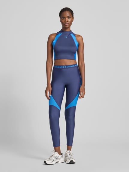 Under Armour Kort tanktop met logodetail Donkerblauw - 1