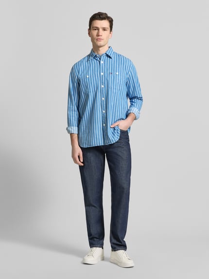 Tommy Hilfiger Regular Fit Freizeithemd aus reiner Baumwolle Modell 'CHAMBRAY' Blau 1