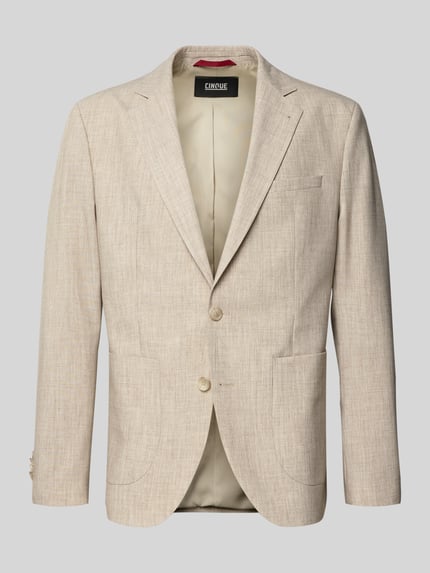 Slim Fit 2-Knopf-Sakko mit Viskose-Anteil Modell 'DATI' Shop The Look MANNEQUINE