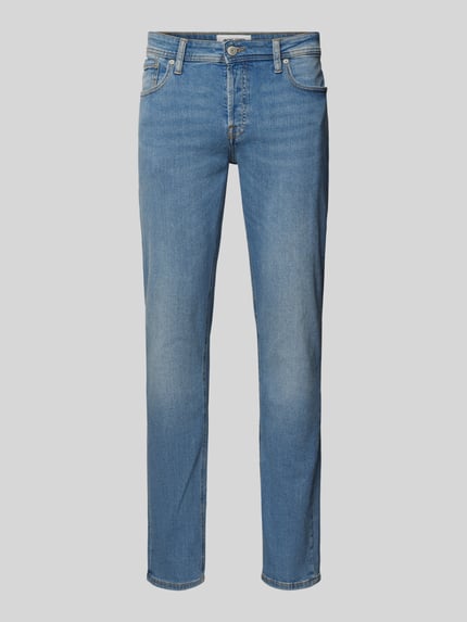 JACK & JONES Jeansy o kroju slim fit z dodatkiem streczu model ‘Glenn’ Jeansowy niebieski 2