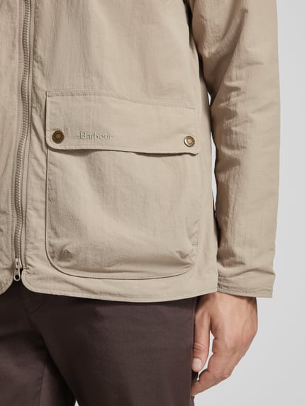 Barbour Jack met opgestikte klepzakken, model 'BEAUMONT' Steengrijs - 3