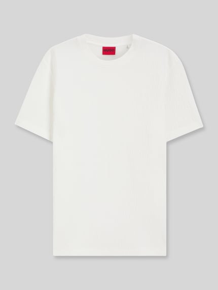 HUGO Regular Fit T-Shirt aus Baumwoll-Mix Weiss 2