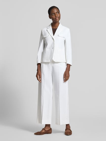 Luisa Cerano Slim Fit Blazer mit Reverskragen Weiss 1