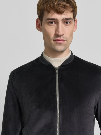 MCNEAL bluzon o kroju regular fit z zamkiem błyskawicznym dwustronnym Czarny 3