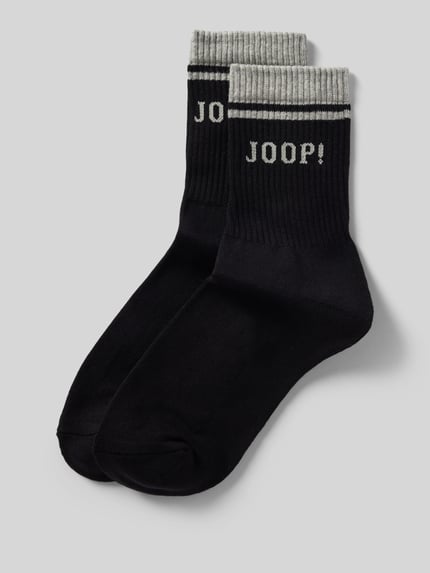 JOOP! COLLECTION Socken im 2er-Pack mit Label-Stitching Black 1