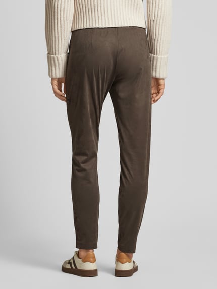 Raffaello Rossi Slim fit broek in wildleerlook, model 'CANDICE' Kaki - 5