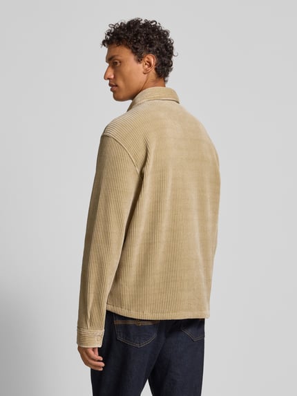 Jake*s Studio Men Regular Fit Freizeithemd in Cord-Optik Beige 5