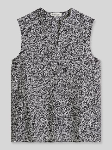 Marc O'Polo Loose Fit Blusentop aus reiner Baumwolle Marine 2