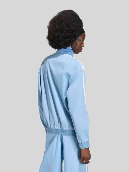 adidas Originals Regular Fit Jeansjacke aus reiner Baumwolle Hellblau 4