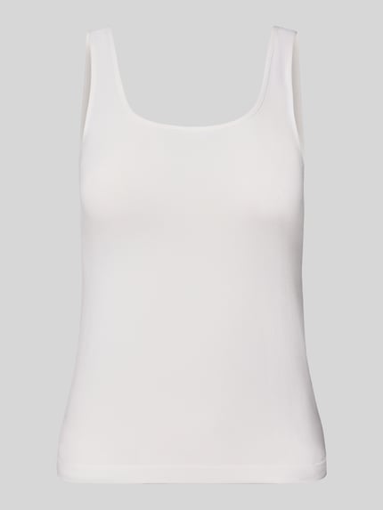 slim fit tanktop met ronde hals Shop The Look MANNEQUINE