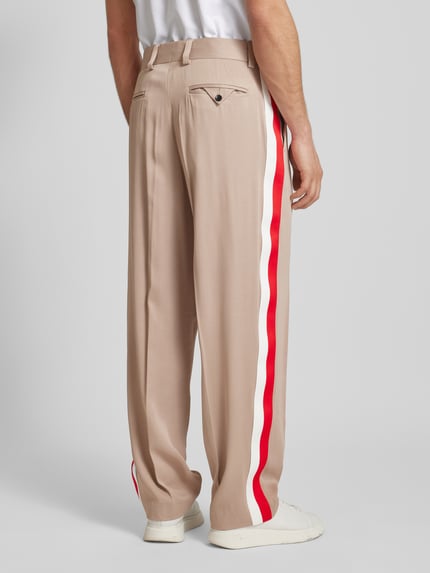 HUGO Hose mit Label-Detail Modell 'Flips' Beige 5