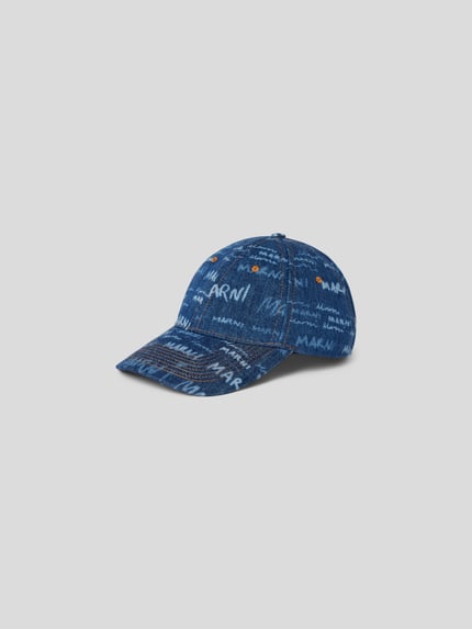Marni Baseballpet in denimlook Bleu - 2