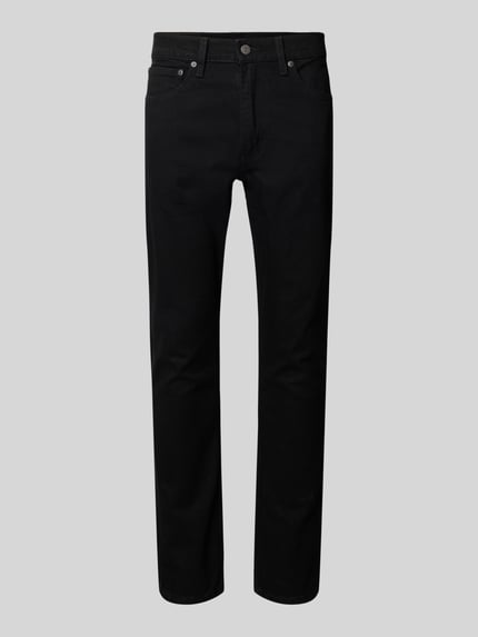 Levi's® Jeansy o kroju slim fit z mieszanki bawełny z naszywką z logo model ‘515’ Czarny 2