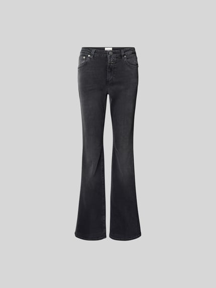 Closed Flared Fit Jeans im 5-Pocket-Design Dunkelgrau 2