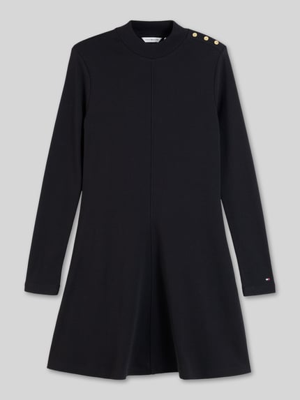 Tommy Hilfiger Körpernahes Freizeitkleid aus reiner Baumwolle Modell 'CODY F&F' Black 2