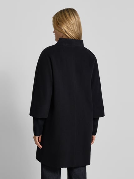 ICONS Cinzia Rocca Jacke aus Lanawolle-Kaschmir-Mix mit herausnehmbarem Strickarm Black 5