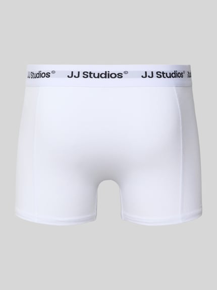 JACK & JONES Obcisłe bokserki z wyhaftowanym logo w zestawie 3 szt. model ‘Soho’ Biały 3