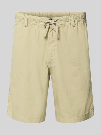 Produktfoto, Shorts mit Tunnelzug Modell 'JAIDEN' von Jack & Jones aus Baumwoll-Leinen-Mix, Regular-Fit, sandfarben, glatte Textur