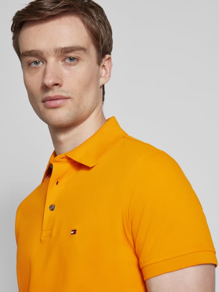 Tommy Hilfiger Poloshirt mit Label-Stitching Orange 3