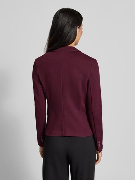 VERO MODA Slim fit korte blazer met wol model 'JULIA' Donkerrood gemêleerd - 5
