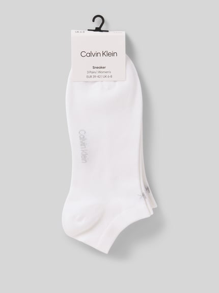 CK Calvin Klein Krótkie skarpety z detalem z logo w zestawie 3 szt. Jasnoszary 3