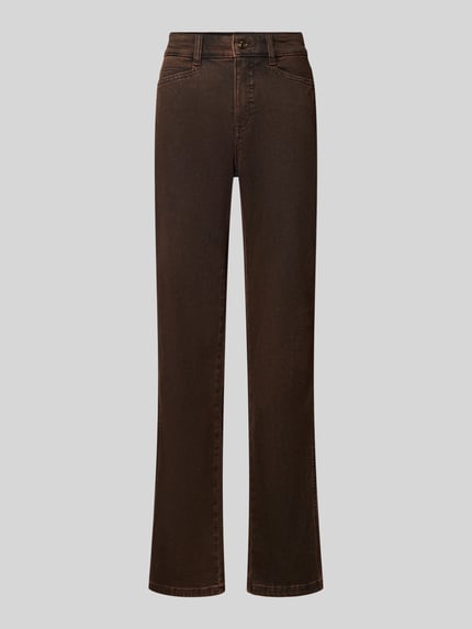 MAC Regular Fit Bootcut-Jeans Laura Seam Mittelbraun 1