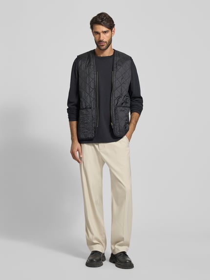 Jake*s Studio Men Stoffhose mit französischen Eingrifftaschen Kitt 1