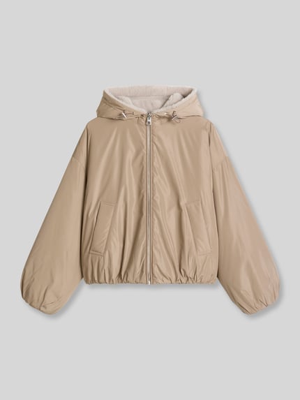 Marc O'Polo Relaxed Fit Blouson mit Wendefunktion Taupe 2