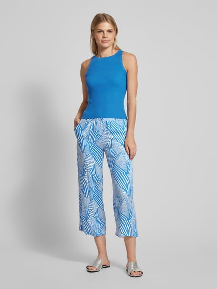 Smith and Soul Straight Leg stoffen broek met elastische band Koningsblauw - 1