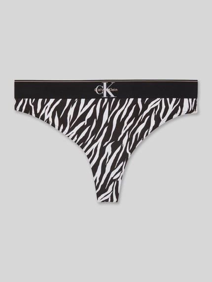Calvin Klein Underwear string met logodetail Zwart - 2