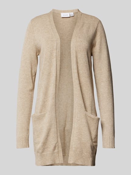 VILA Strickcardigan mit Eingrifftaschen Modell 'VIRIL' Sand 2