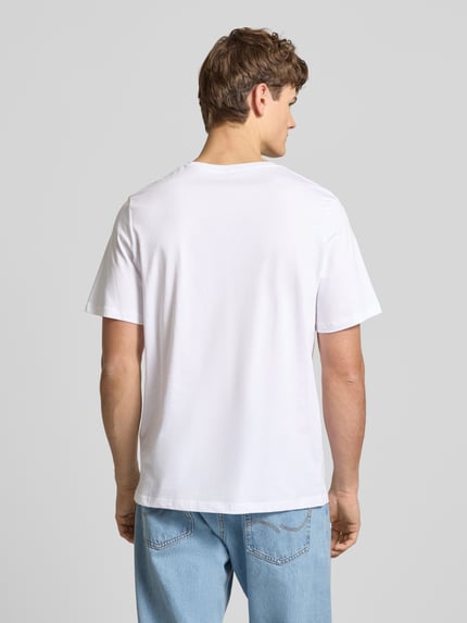 JACK & JONES t-shirt z nadrukiem z logo model 'CORP' Biały 5