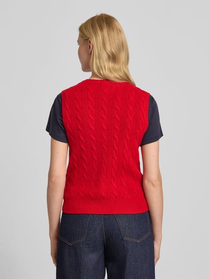 Polo Ralph Lauren Tricottop van Mix van katoen en kasjmier Rood - 5