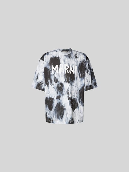 Marni T-shirt met labelprint Middengrijs - 2