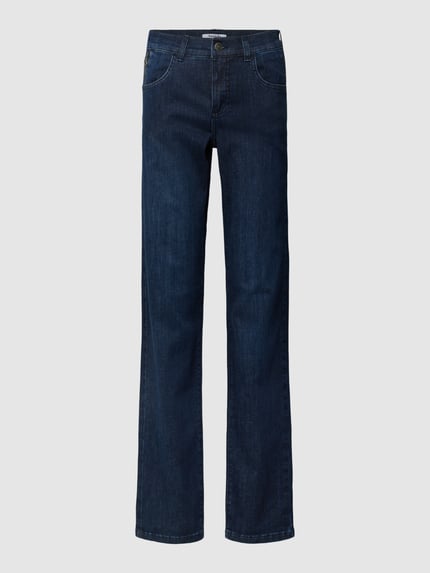 ANGELS Straight Fit Jeans mit Eingrifftaschen Modell 'Dolly' Marine 2