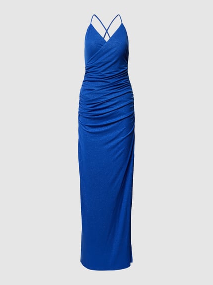 Jake*s Cocktail Abendkleid in Wickel-Optik Royal 2