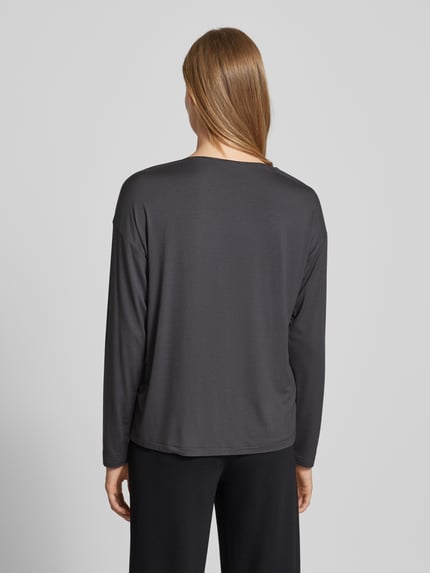 Mey Oversized shirt met lange mouwen en ronde hals Antraciet - 5