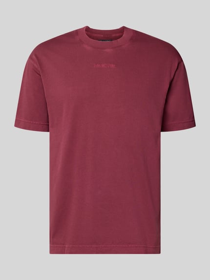 Produktfoto, Relaxed Fit T-Shirt aus reiner Baumwolle von Marc O'Polo, Optik: Unifarben, Passform: Relaxed-Fit, Label-Schriftzug, Rundhals, Ärmelform: Kurzarm, Materialverarbeitung: Jersey, Material: Reine Baumwolle