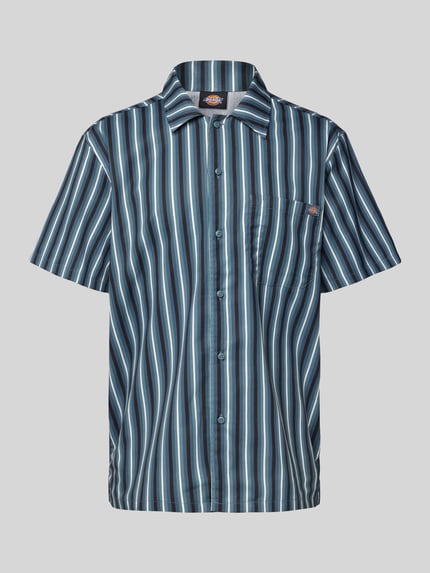 Dickies Freizeithemd mit Brusttasche Petrol 2