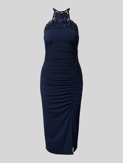 Lipsy Cocktailjurk met pailletten Marineblauw - 2