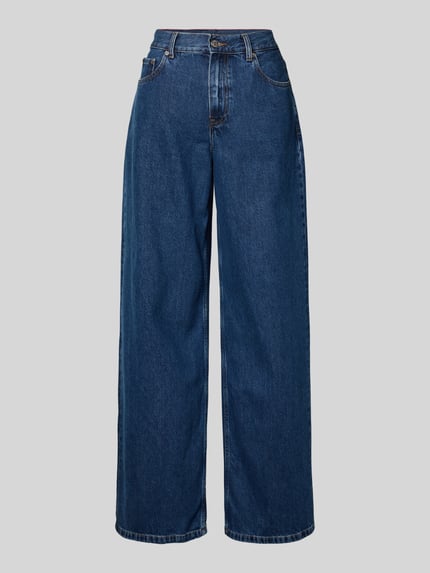 Wide Leg Jeans aus reiner Baumwolle Shop The Look MANNEQUINE