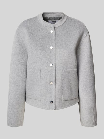 Jacke aus Woll-Mix mit Eingrifftaschen Shop The Look MANNEQUINE