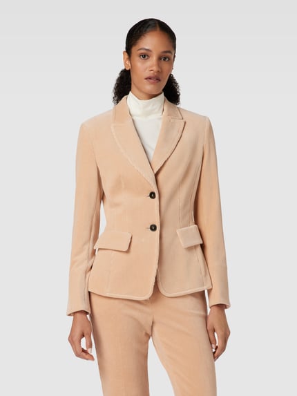 Marc Cain Blazer van corduroy Oudroze - 4
