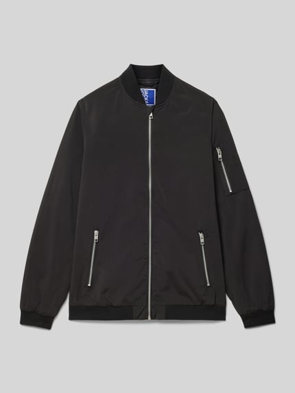 JACK & JONES Bomberjacke mit Reißverschlusstaschen Modell 'ERUSH' Black 1
