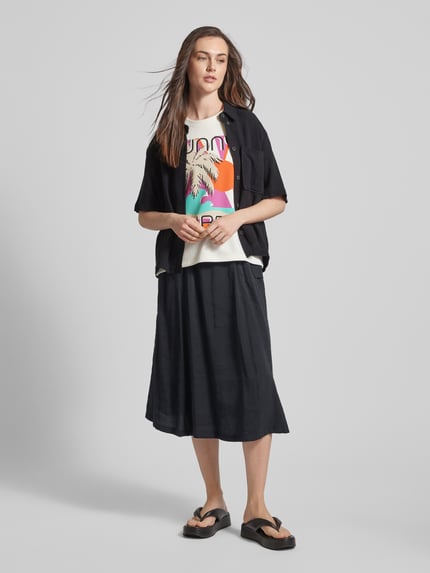 Milano Italy Midirok met cargozakken Zwart - 1