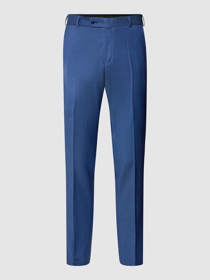WILVORST Pantalon van zuivere scheerwol Blauw - 2