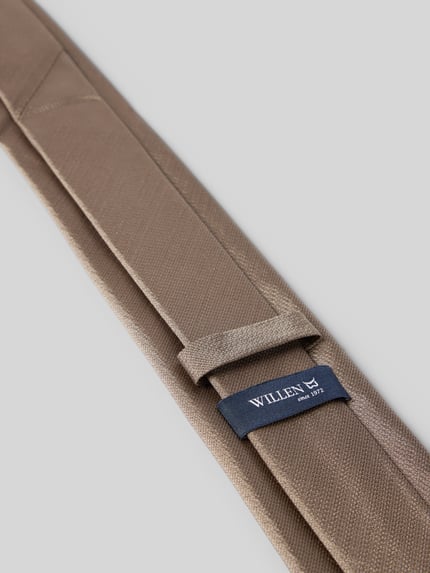 Willen Seidenkrawatte aus reiner Seide (7,5 cm) Taupe 3