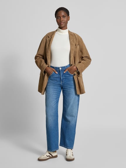 Goldgarn Relaxed Fit Jeans im 5-Pocket-Design Modell 'Mannheim' Blau 1